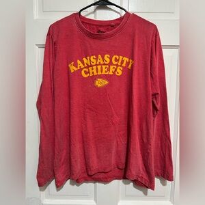 Kansas City Chiefs NFL Football Women’s Long Sleeve Shirt Size Large